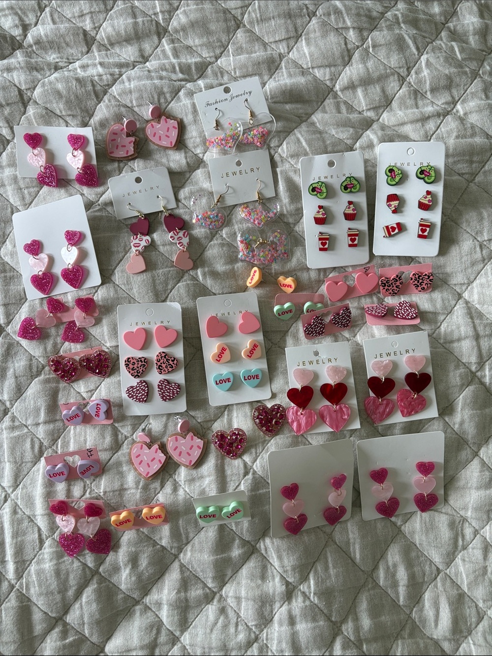 Valentine’s Day Assorted Earrings Set of 38